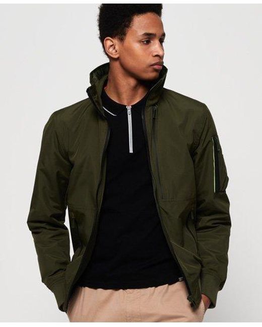 Superdry Green Moody Light Bomber Jacket Field Khaki for men