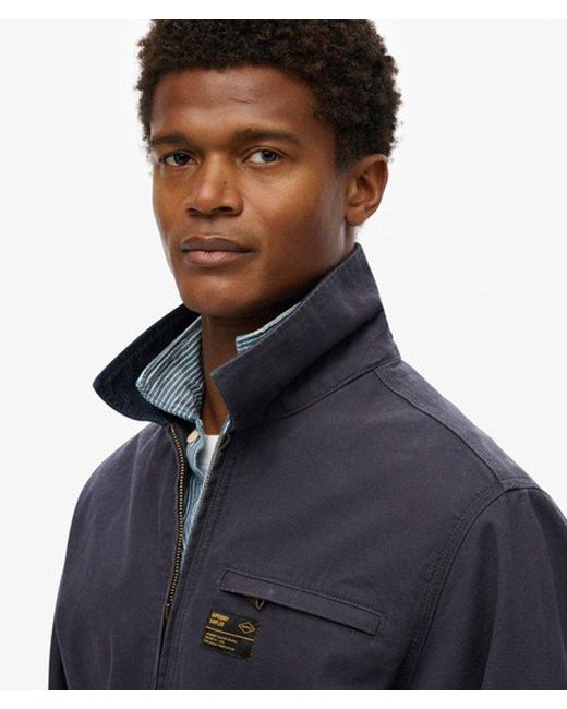 Superdry Blue & Co Cord Collar Barn Jacket for men