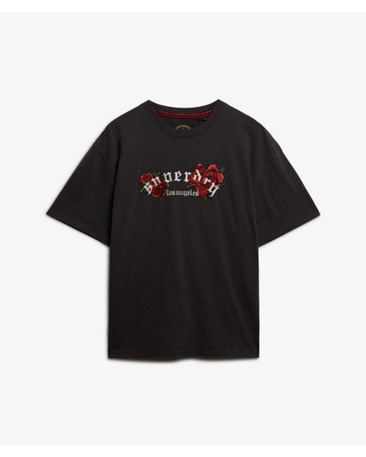 Superdry Black & Co Night Garden Oversized T-shirt