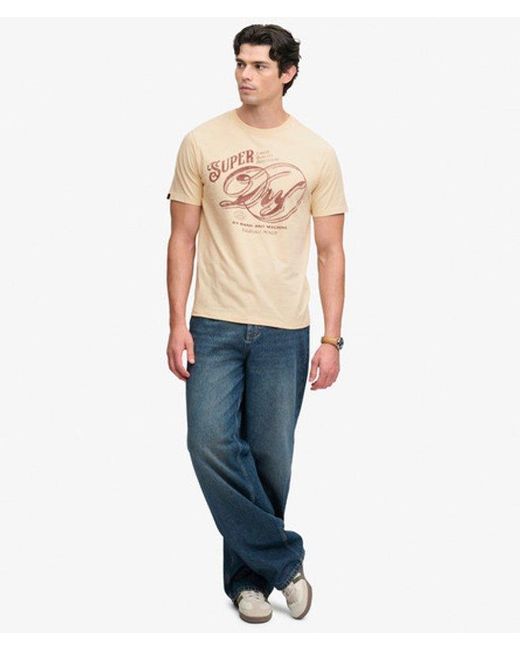 Superdry Blue & Co Heritage Script T-shirt for men