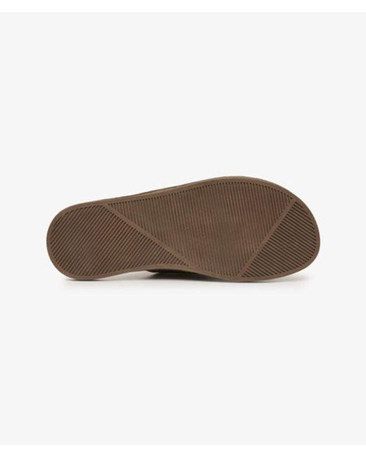 Superdry Brown & Co Vintage Cross Strap Slides for men