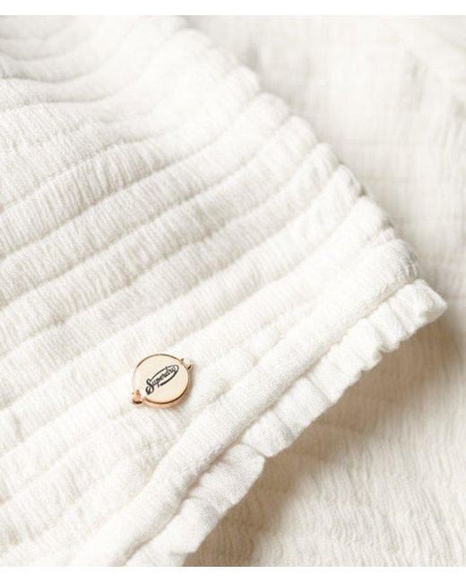 Superdry White & Co Smocked Woven Top