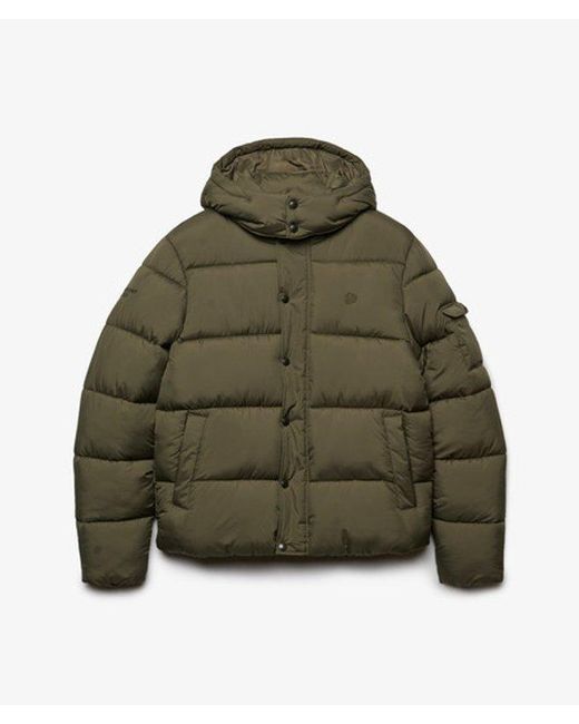 Superdry Green Premium Ripstop Puffer Jacket for men