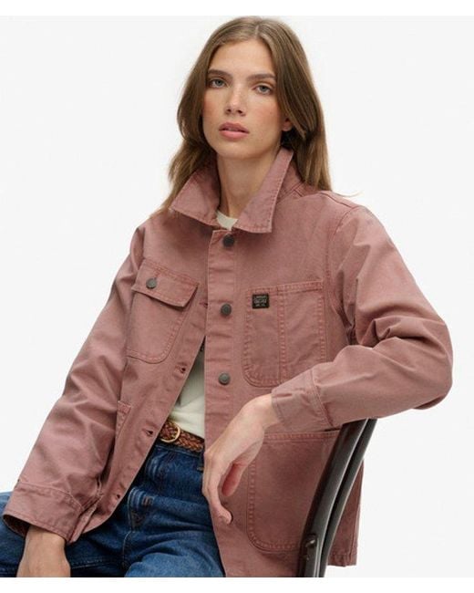 Superdry Red Chore Jacket