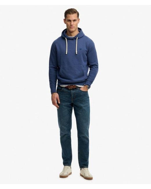 Superdry Blue & Co Monogram Embroidered Hoodie for men