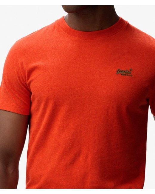 Superdry Red & Co Essential Logo T-shirt for men