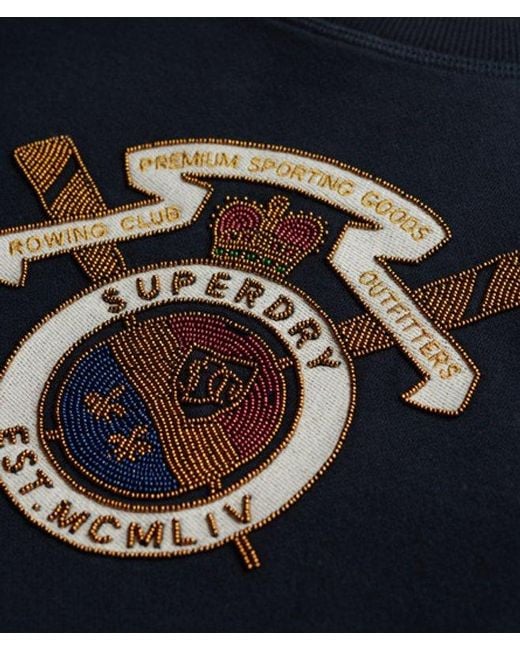 Superdry Blue Crest Loose Crew