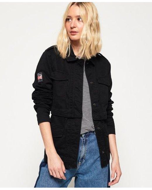 Superdry Black Rookie Split Jacket