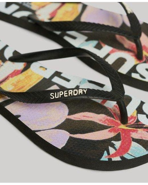 Superdry Metallic Logo Vegan Flip Flops