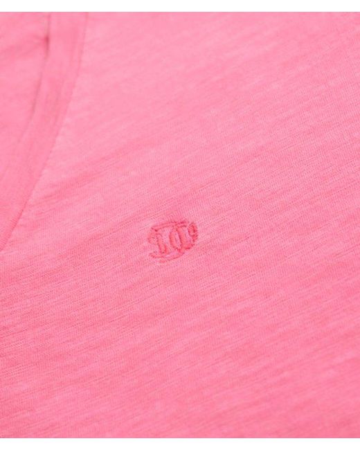 Superdry Pink Studios Slub Embroidered T-Shirt