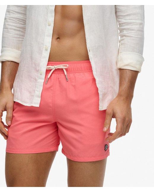 Superdry & Co Embroidered Logo 15- Inch Swim Shorts for men