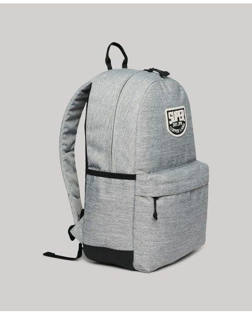 Superdry Gray Patched Montana Backpack