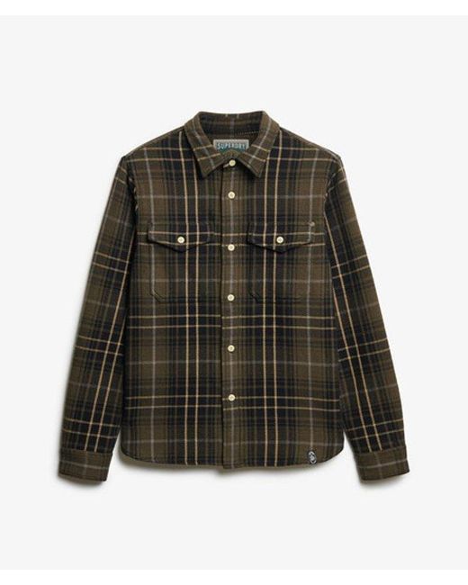Superdry Black & Co The Merchant Store - Heavy Checked Shirt for men