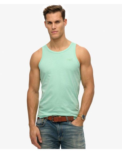 Superdry Green & Co Essential Logo Vest Top for men