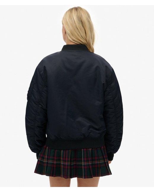 Superdry Blue Ma1 Bomber Jacket