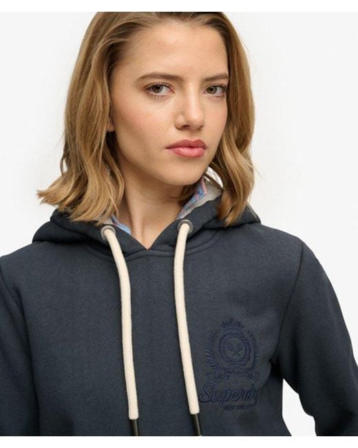 Superdry Blue & Co Finest Goods Relaxed Hoodie