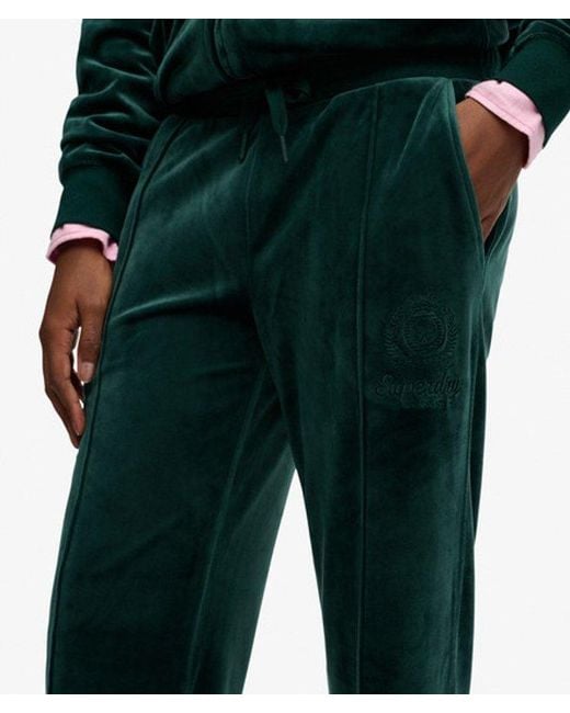 Superdry Green & Co Country Club Velour joggers