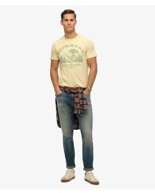 Superdry Natural & Co Lo-fi Outdoor Mono Relaxed T-shirt for men