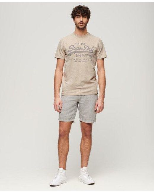 Superdry Brown Classic Heritage T-shirt for men