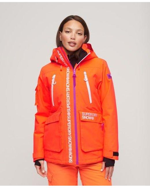 Superdry Red Sport Ultimate Rescue Ski Jacket