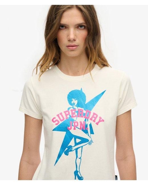 Superdry White & Co Pop Archive Super Fitted T-shirt