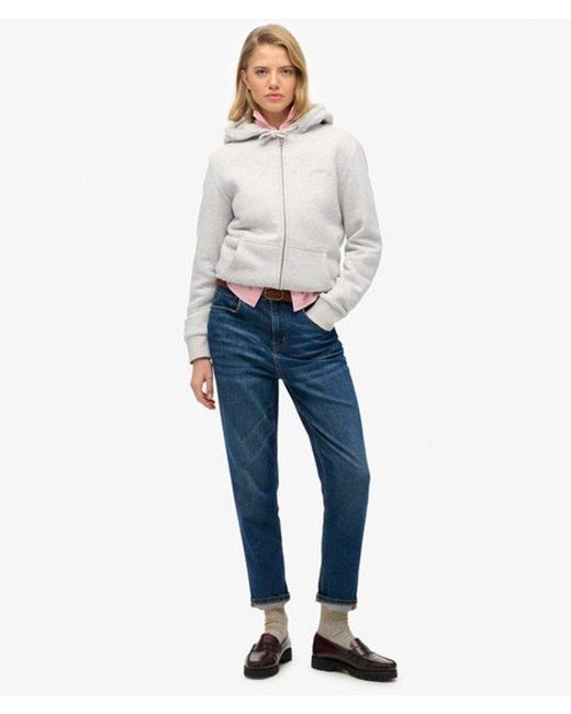 Superdry Gray & Co Borg Lined Zip Hoodie