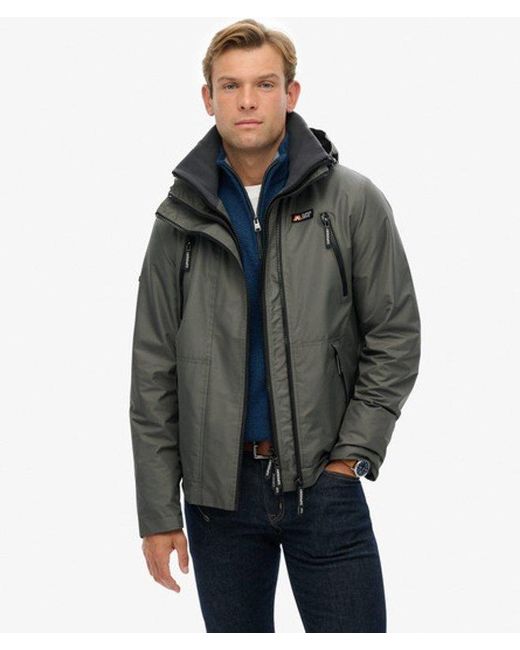 Superdry Black & Co Hooded Mountain Windbreaker Jacket for men