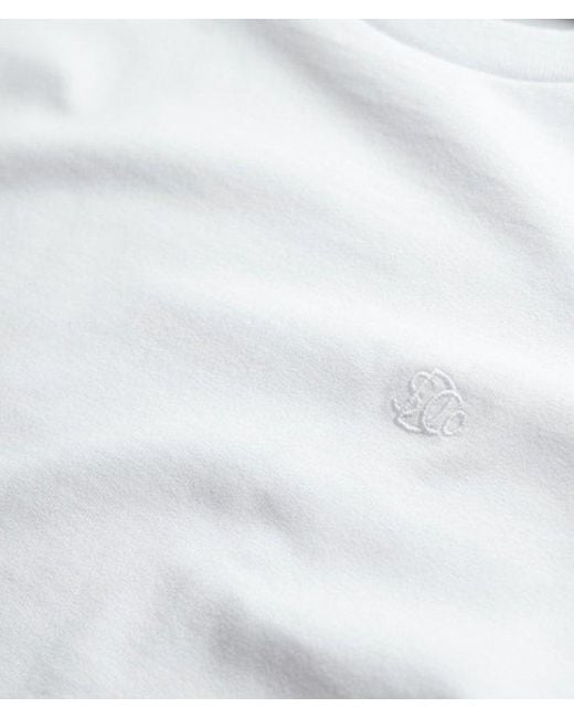 Superdry White Oversized Essentials Relaxed T-shirt