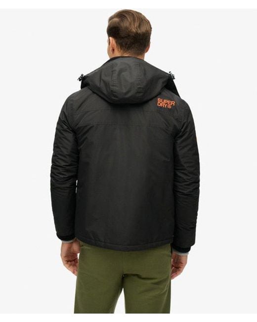 Veste à capuche mountain windbreaker Superdry pour homme en coloris Black