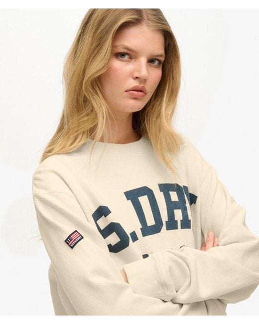 Superdry Natural Athletic Essentials Slouchy Sweatshirt