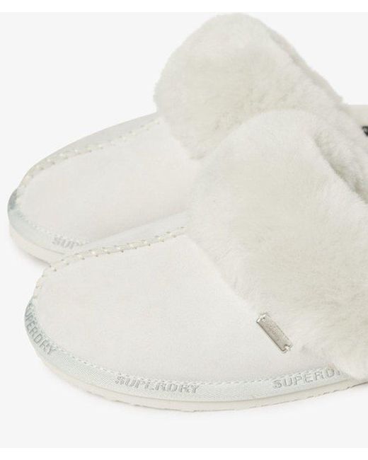Superdry White & Co Suede Mule Slippers