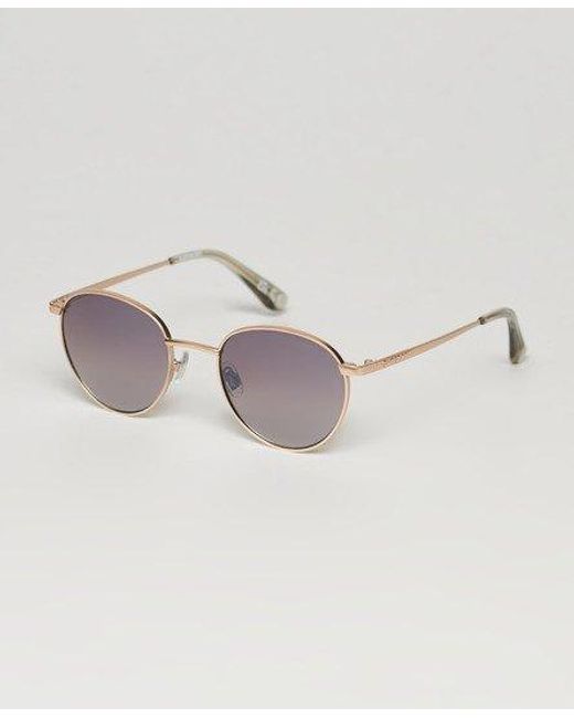Superdry Metallic Sdr Metal Round Sunglasses