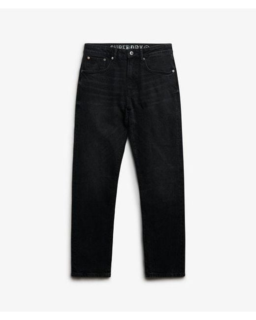 Superdry Black & Co Organic Cotton Vintage Slim Straight Jeans for men