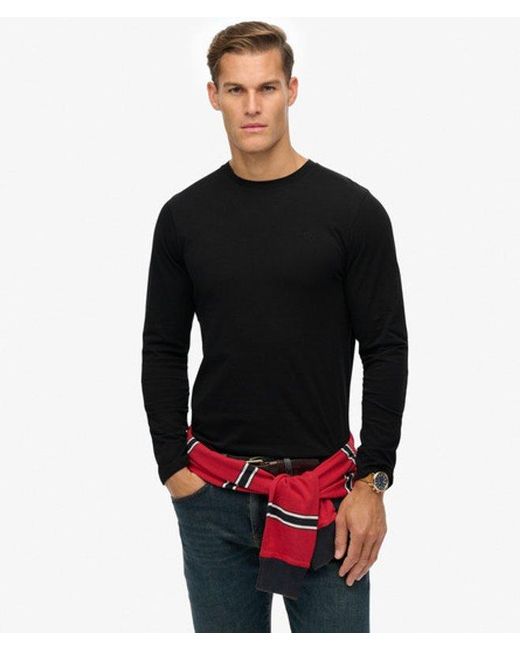 Superdry Black Classic Essential Top for men