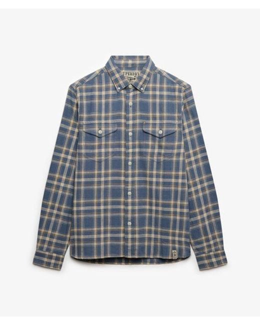 Superdry Blue & Co The Merchant Store - Lite Check Shirt for men
