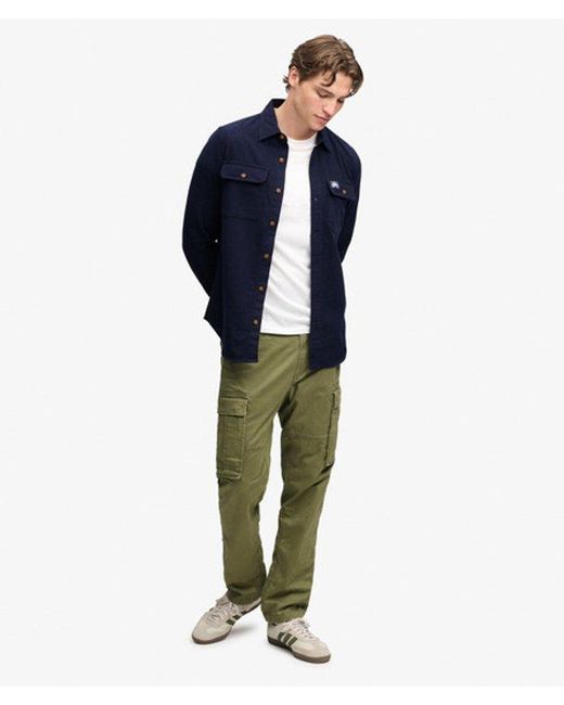 Superdry Blue & Co Trailsman Relaxed Fit Overshirt for men