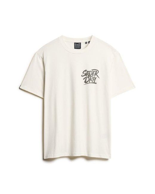 Superdry White & Co Photographic Skate Loose T-shirt for men