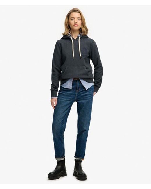 Superdry Blue & Co Finest Goods Relaxed Hoodie