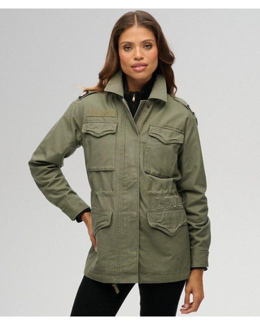 Superdry Green & Co Embellished Field Jacket