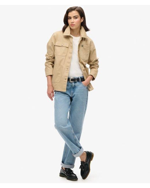 Superdry Natural Embroidered Chore Jacket