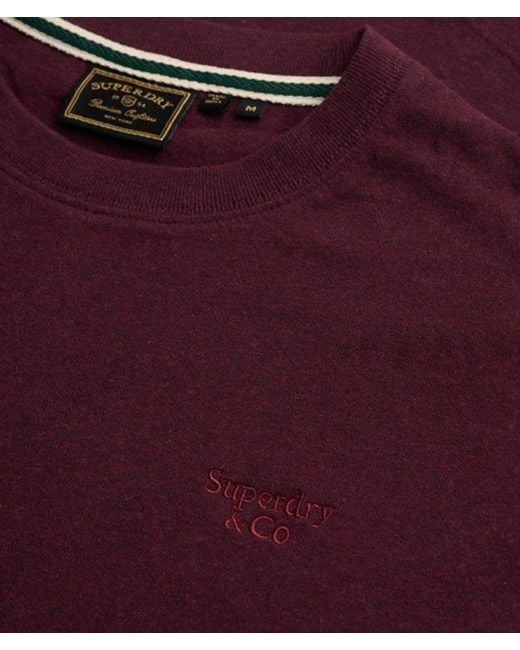 Superdry Blue & Co Essential Serif Logo Embroide for men