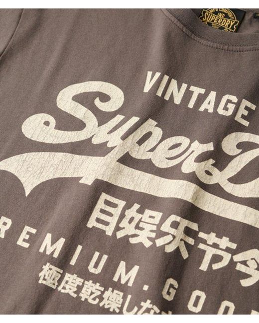 Superdry Gray & Co Vintage Logo Workwear Relaxed T-shirt for men