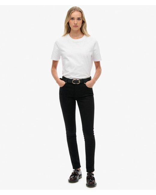 Superdry White & Co Organic Cotton Mid Rise Skinny Jeans