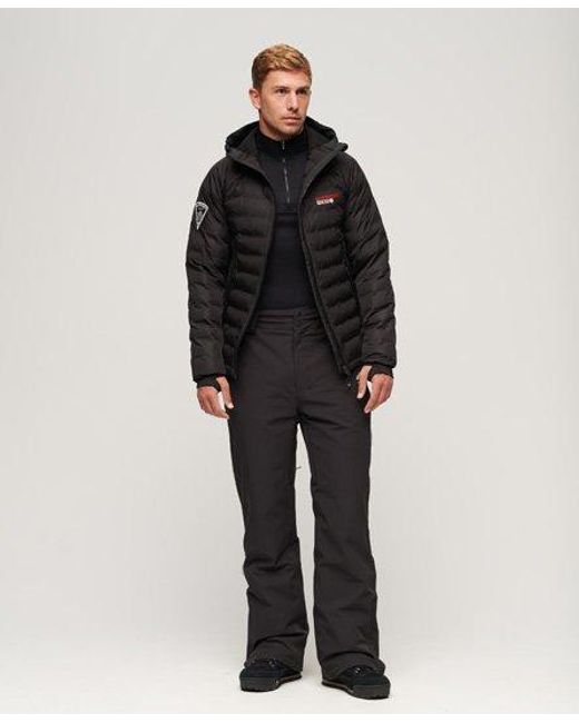 Superdry Black Sport Ski Softshell Mid Layer Jacket for men