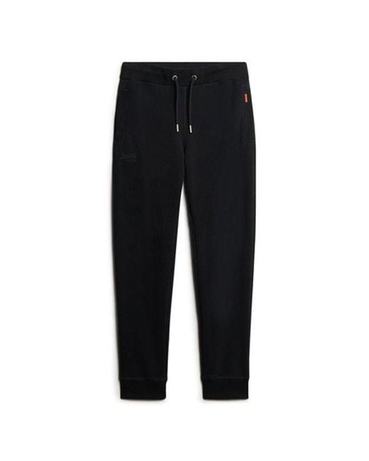Superdry Black & Co Slim Fit Embroidered Logo Essential joggers for men