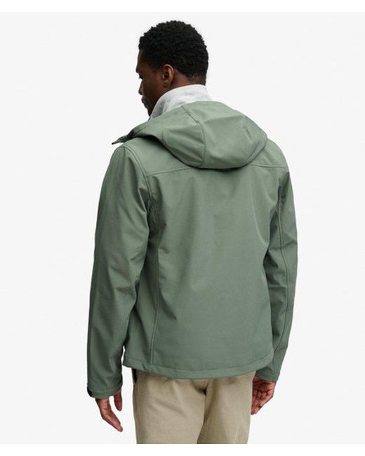 Superdry Green & Co Hooded Softshell Trekker Jacket for men