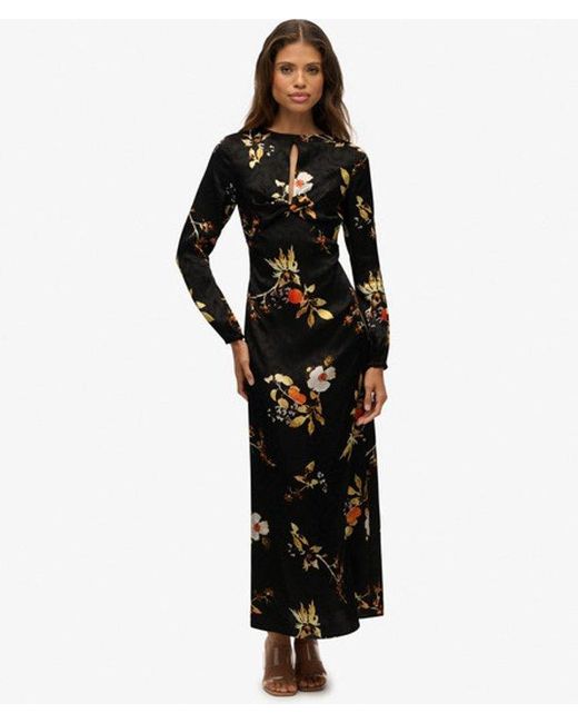 chinese dress ladies Superdry Women's Margaux Maxi Dress, Autumn Ditsy Gold : Amazon.de: Fashion