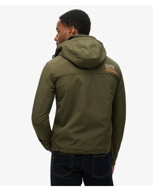 Superdry Green & Co Hooded Soft Shell Trekker Jacket for men