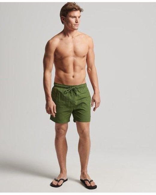 Superdry Green Studios Recycled Swim Shorts Forest for men