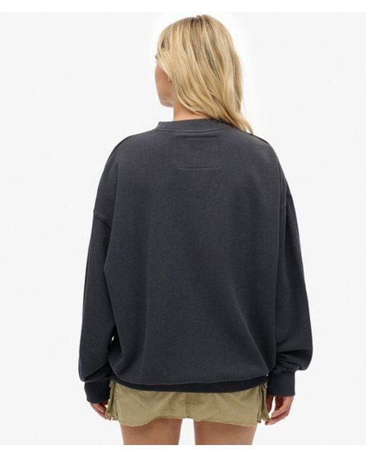 Superdry Gray & Co Outdoor Location Loose Crew Sweatshirt